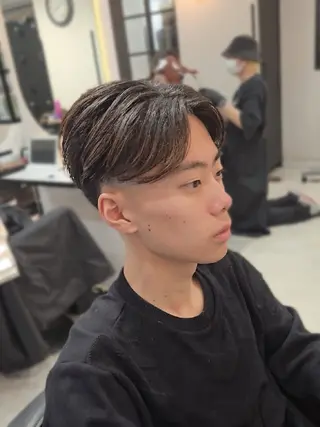 メンズ ミディアム Lapis 名古屋駅前店所属・LEN名古屋/パーマ 海外ヘア/メンズ特化のヘアスタイル