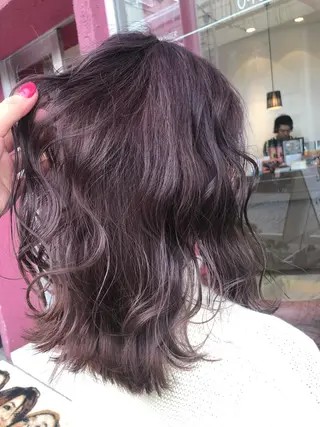 ミディアム mori  by little所属・デザインカラー✨新倉 佑奈のヘアスタイル