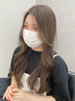 ロング カラー 髪質改善 ヒデのヘアスタイル