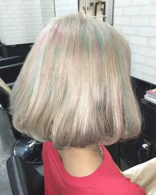 ショート カラー エクステの神様 ▫️原島ユウヤ▫️のヘアスタイル