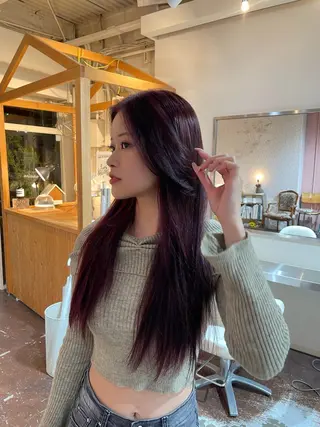 カラー ﾁｶｼﾂ/ ﾌｳｶのヘアスタイル