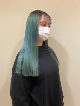 ロング カラー ANNA ／艶髪／ハイトーンのヘアスタイル