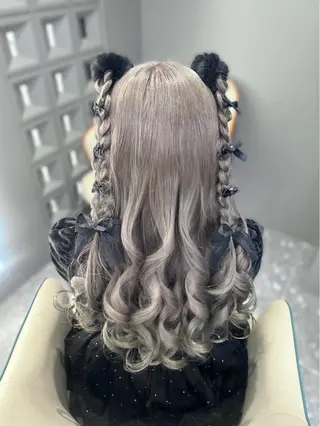 ロング ヘアアレンジ 🎀ちゃんりお🎀 /ブラウン/透明感のヘアスタイル