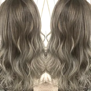 セミロング カラー 井上 一平のヘアスタイル