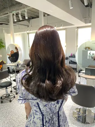 セミロング カラー パーマ ヘアアレンジ メンズ キッズ Lumo所属・💖横浜ブリーチなし 💖MIHOのヘアスタイル