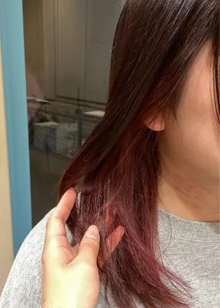 ミディアム カラー ヘアアレンジ CYAN.栄店所属・久野 紗愛のヘアスタイル