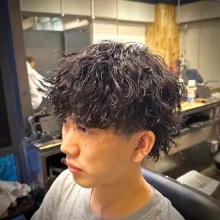 ショート メンズ ツイスパ/メンズ パーマ/歩夢のヘアスタイル