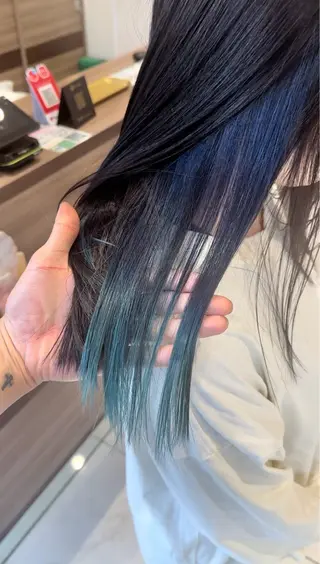 セミロング カラー 【ケアブリーチ特化】 中村　玲仁のヘアスタイル