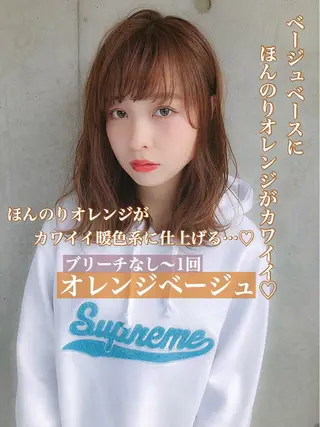 ロング カラー ヘアアレンジ メンズ キッズ ネイル マツエク・マツパ 💕トレンドうる艶髪 💕TUNE銀座のヘアスタイル