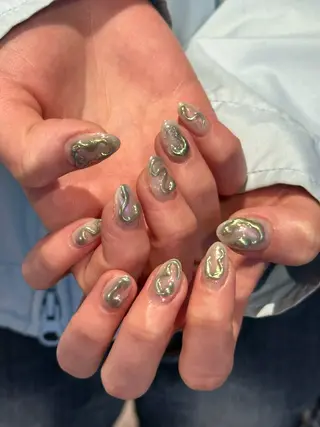 ネイル 🎀韓国レイヤー特化 🎀ベージュ/ミクのヘアスタイル