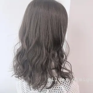 セミロング カラー 💗🤍透明感カラー 🤍💗kanonのヘアスタイル