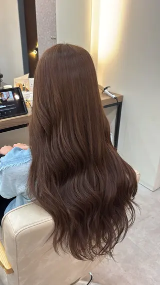 カラー レイヤー✂︎ぷつボブ 艶カラー🤍noaのヘアスタイル
