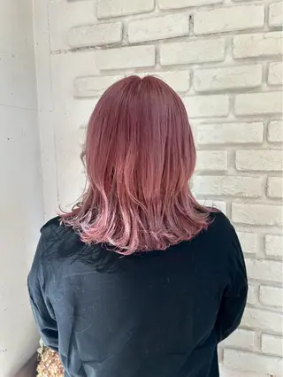 ミディアム 💖ブリーチカラー mahiro💖のヘアスタイル