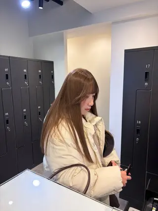 ロング カラー 中川 蓮のヘアスタイル