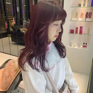 ロング ハッシュカット/ハイ トーン/MANAMIのヘアスタイル