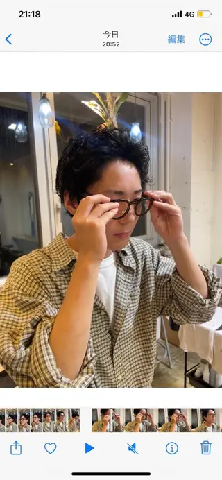 パーマ メンズ RIN／韓国ヘア レイヤーカットのヘアスタイル