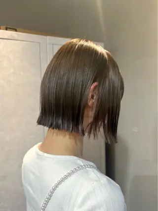 ショート カラー 神戸ボブ✂️ ioe三宮/田 伸佳のヘアスタイル