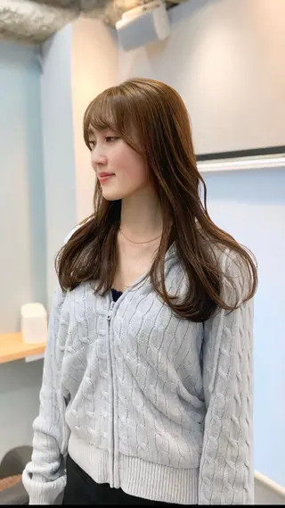 ロング カラー 前田 健太のヘアスタイル