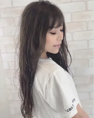 ロング カラー パーマ ヘアアレンジ 最高峰の技術力☆ 樋口健人のヘアスタイル