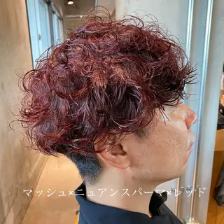 ショート カラー パーマ メンズ ✂︎メンズ特化✂︎ 竹内貴則のヘアスタイル