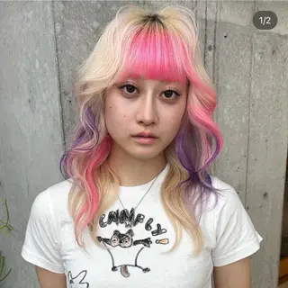 ミディアム ちゃんゆ /伊藤有里のヘアスタイル