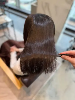 ミディアム 濱田 光希のヘアスタイル