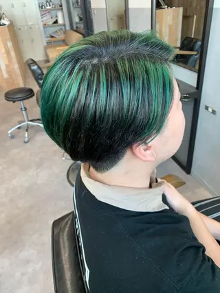 ショート カラー メンズ 🌻【ショート特化 美容師】いつき🌻のヘアスタイル