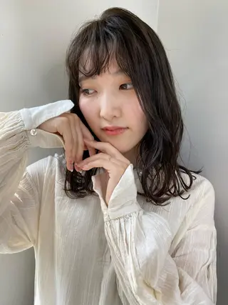 セミロング カラー アレンジ指名 no.1✨ｈａｋｏのヘアスタイル