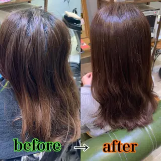 セミロング 🦋ふくい あやの🦋のヘアスタイル