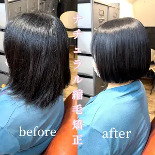 ショート パーマ 🌈艶髪縮毛矯正🌈 岡野美典のヘアスタイル