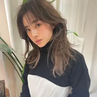 セミロング 古沢 新のヘアスタイル