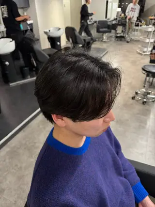 セミロング パーマ メンズ 立川韓国メンズヘア ニュアンスパーマ安井のヘアスタイル