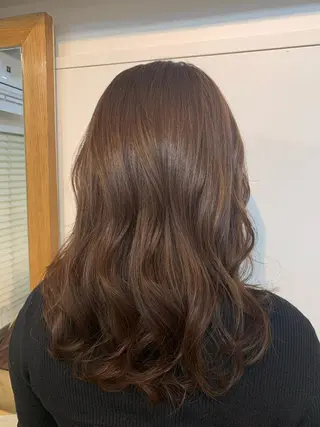 セミロング エンドウ　ミノリ🤎 /半個室/レイヤーのヘアスタイル