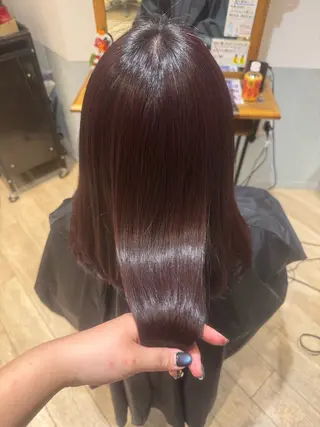 セミロング カラー やまぐち まりんのヘアスタイル