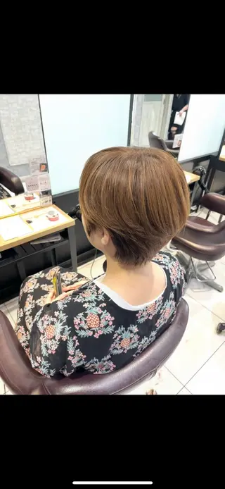 ショート 髪質改善韓国レイヤー /カラー/miyuのヘアスタイル