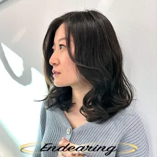 セミロング 柳田 怜那/銀座 Endearingのヘアスタイル