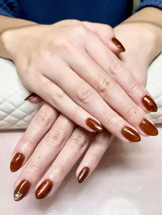 ネイル Chiara チップ長さ出しのネイルデザイン