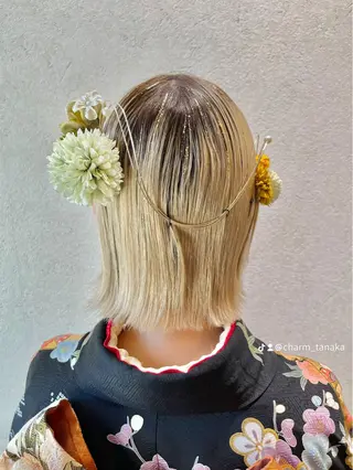 ヘアアレンジ charm《銀座》 ヘアセット/縮毛矯正のヘアスタイル