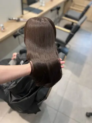 ミディアム 韓国ヘア|透明感カラ ー|アカリのヘアスタイル