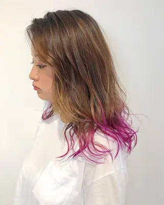 ロング カラー ヘアアレンジ 【池袋/スパイキー ショート】ⓝⓘⓜⓤのヘアスタイル