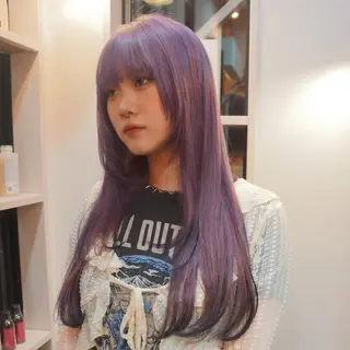 ロング カラー 藤山大地/髪質改善 /透明感/ブリーチのヘアスタイル