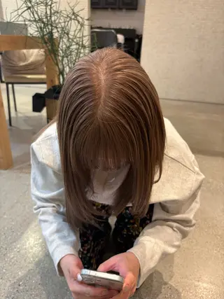 カラー 🎀RAMU🎀 似合わせ/透明感🫧のヘアスタイル