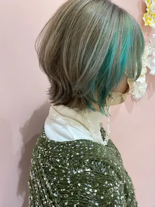 ショート カラー 西本 夏美のヘアスタイル