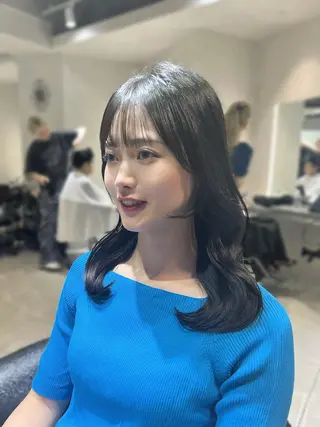 ミディアム 韓国レイヤー×モテ髪 /MITSUKI🤍のヘアスタイル