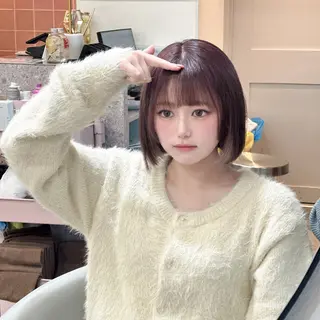 ミディアム カラー hina🎀新宿/ エクステ/girlyのヘアスタイル