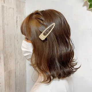 ミディアム Ayaka🩰🎀 ガーリー/暖色♡のヘアスタイル