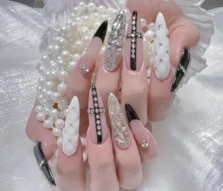 ネイル 🐳彩羽チップ 長さだし専門🐳のネイルデザイン