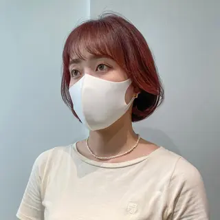 ショート カラー ヘアアレンジ Nancy所属・束感まつげ❤︎ あみのマツエク・マツパデザイン