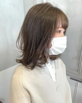 ミディアム カラー minami🪷 暖色カラーのヘアスタイル