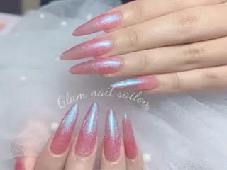 ネイル エツメ💅 長さだし🎀デザインのネイルデザイン